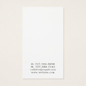 Celestial Zon Maan Oorbel Sieraden Display Visitekaartje (Achterkant)