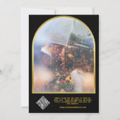 Celestial Zwart en Gouden Sterren Maan & Zon Bruil Kaart (Achterkant)