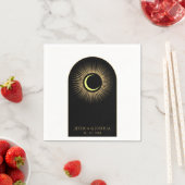 Celestial Zwart Mystiek Zon Maan Servet (Insitu)