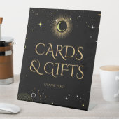 Celestial zwart mystieke geschenken Kaarten teken  Reclamebord Met Voetstuk (Insitu)