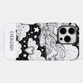 Celestiale Droom Doodles Persoonlijk iPhone Hoesje (Achterkant horizontaal)