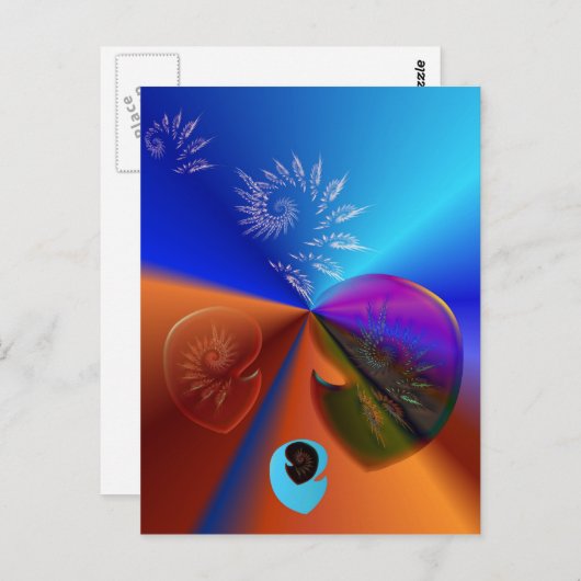 Celestiale fossielen briefkaart (Voorkant / Achterkant)