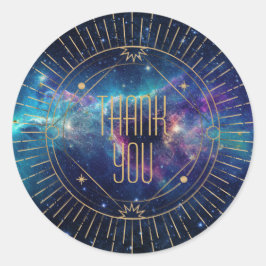 Celestiale Galaxy Maan Bedankt Sticker