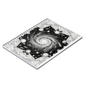Celestiale Galaxy Mandala Kunstprint | Kosmische M Notitieboek (Linkerzijde)