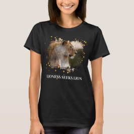 *~* Celestiale gouden artistieke AP23 LIONESS Art T-shirt
