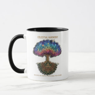 Celestiale Harmonieboom   Cosmische Meditatie Mand Mok