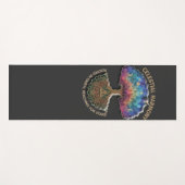 Celestiale Harmonieboom | Cosmische Meditatie Mand Yogamat (Voorkant (horizontaal))