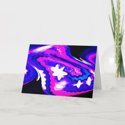 Celestiale invasie feestdagen kaart (Voorkant)
