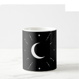 Celestiale Maanfase Mok - Zwart & Wit (Volledige W