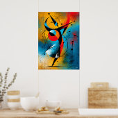 Celestiale Polsslag – Moderne Abstracte Geometrisc Poster (Keuken)