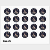 Celestiale Puls Energie Genezing Ronde Sticker (Vel)