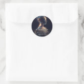 Celestiale Puls Energie Genezing Ronde Sticker (Tas)