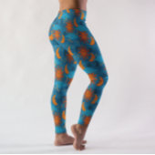Celestiale sterren Sun Moon Clouds Night Sky Blue Leggings