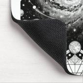 Celestiale sterrenstelsel Mandala-kunstprint | Kos Muismat (Hoek)