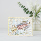celestiale virgo- en baardconstellaties briefkaart (Staand voorkant)