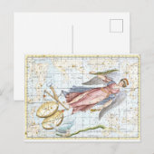 celestiale virgo- en baardconstellaties briefkaart (Voorkant / Achterkant)