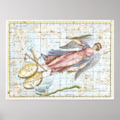 celestiale virgo- en baardconstellaties poster (Voorkant)