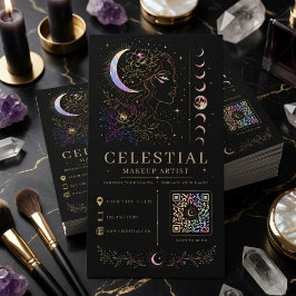 Celestiale Visagist Luxe Mystic QR Beauty Visitekaartje