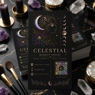 Celestiale Visagist Luxe Mystic QR Beauty Visitekaartje