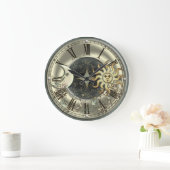 Celestiale zon en moonmuur klok (Huis)