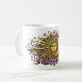 Celestiale Zon & Maan Numerologie Levenspad Koffiemok (Voorkant links)