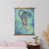 Celesticius Zee Mermaid Wood met bovenzijde Wandta Hangend Wandkleed (Slaapkamer)
