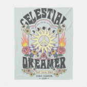 CELESTIEEL DREAMER SUN ROOS TSHIRT grafisch ONTWER Fleece Deken (Voorkant)