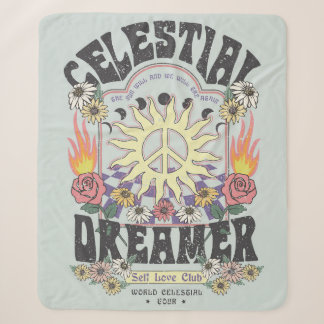 CELESTIEEL DREAMER SUN ROOS TSHIRT grafisch ONTWER Sherpa Deken