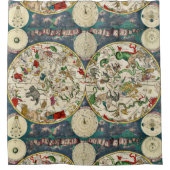 CELESTIEKE KAART-douche Douchegordijn (Voorkant)