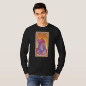 Celestiel esthetisch Triple Moon Wicca Witchy Taro T-shirt (Voorkant volledig)
