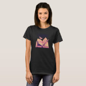 Celestiel esthetisch Triple Moon Wicca Witchy Taro T-shirt (Voorkant volledig)