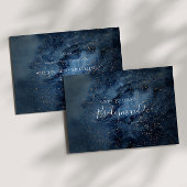 Celestiel Night Sky Gold Bridesmaid-kaartje Kaart