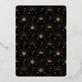 Celestile Art Deco-fotokerstkaart Folie Feestdagenkaart (Achterkant)