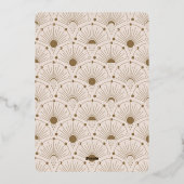 Celestile Art Deco-fotokerstkaart Folie Feestdagenkaart (Achterkant)