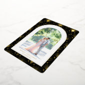 Celestile Art Deco-fotokerstkaart Folie Feestdagenkaart (Gedraaid)