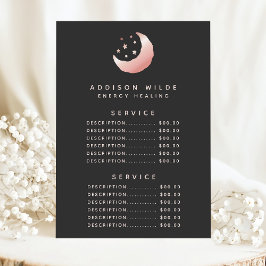 Celestile Roos Gold Crescent Moon Service Price Menu