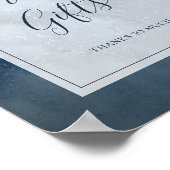 Celestile Sky met Lijsten kaarten en cadeauborden Poster (Hoek)