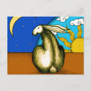 CELESTISCHE BUNNY BRIEFKAART