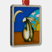 CELESTISCHE BUNNY METALEN ORNAMENT (Rechts)