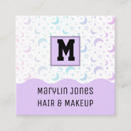 CELESTISCHE HALLOWEEN VIERKANTE VISITEKAARTJE