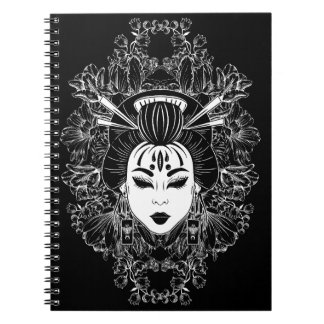CELESTISCHE MYSTISCHE JAPANESE GEISHA SPIRIT OP ZW NOTITIEBOEK