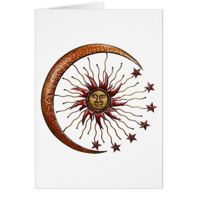 CELESTISCHE ZON MOON EN STARS ABSTRACT (Voorkant)