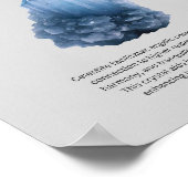 Celestite Crystal Betekenis Poster (Hoek)