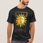 Celestium Bohemian Aesthetic Boho Sun Moon As T-shirt (Voorkant)