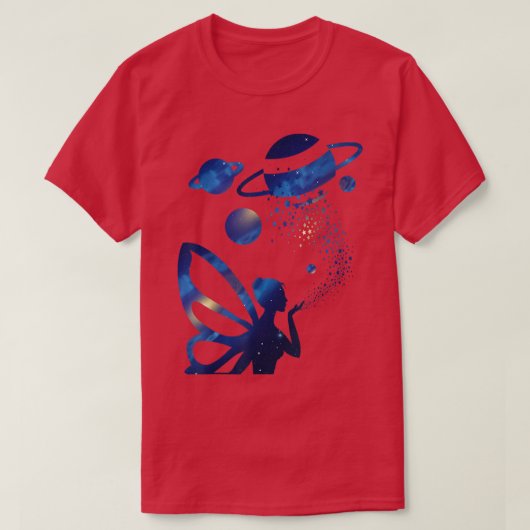 Celestium esthesius Fairycore Fairy Galay Planets T-shirt (Design voorkant)