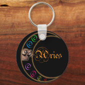 Celestrial Moon Aries Sleutelhanger (Voorkant)
