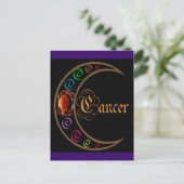 Celestrial Moons Zodiac Cancer Briefkaart (Staand voorkant)