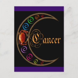 Celestrial Moons Zodiac Cancer Briefkaart