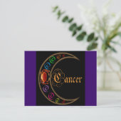 Celestrial Moons Zodiac Cancer Briefkaart (Staand voorkant)