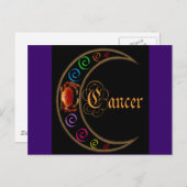 Celestrial Moons Zodiac Cancer Briefkaart (Voorkant / Achterkant)